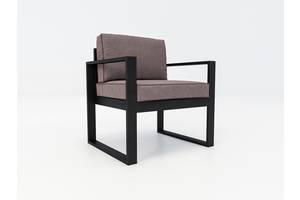 Мягкое кресло на металлическом каркасе JecksonLoft Универсал, Коричневый 038