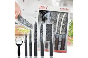 Набір ножів для кухні Kitchen knife з коричневою ручкою XPRO B821 (43745-B821_277)