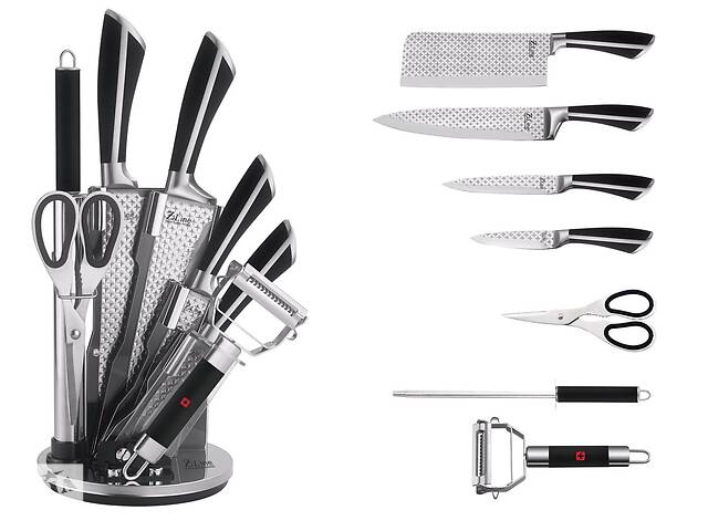 Набор ножей с подставкой 8 предметов German family GF-S11