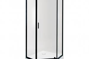 Набір Qtap душова кабіна Scorpio BLA10995-AC6 Clear 2120x900x900 мм + піддон Diamond 309912 90x90x12 см з сифоном