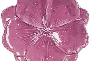 Набор 3 фарфоровых блюда 'Фиолетовый Цветок' 18.6х18х3см