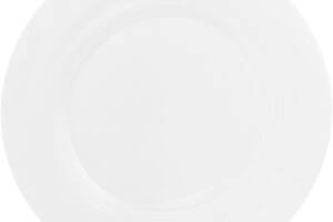 Набор 4 фарфоровые подставные тарелки 'White City' Ø30см (белый фарфор)