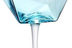 Набор 4 фужера Monaco бокалы для вина 670мл, стекло голубой лед