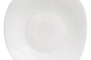 Набор 6 десертных тарелок Infinite Tenderness белые 20.5см, стеклокерамика