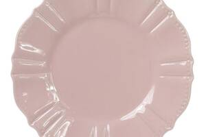 Набор 6 десертных тарелок Leeds Ceramics SUN Ø20см, каменная керамика (розовый-пепельный)