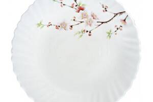 Набор 6 десертных тарелок 'Японская Вишня' Ø19см, стеклокерамика