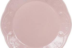 Набор 6 обеденных тарелок Leeds Ceramics Ø28.5см, каменная керамика (розовые)