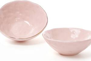 Набор 6 пиал керамических Bergamo 300мл, розовые