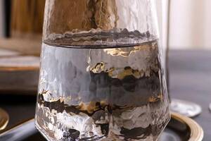 Набор 6 стаканов Facets 'Blur' 520мл, стекло с золотым кантом