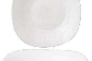Набор 6 суповых тарелок Infinite Tenderness белые 23см, стеклокерамика