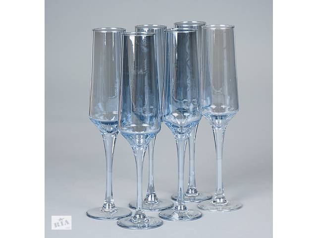 Набор бокалов для шампанского 'Азурит' 6 шт 18434-012 Купи уже сегодня!