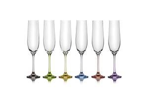 Набор бокалов для шампанского Lora Бесцветный H80-042 190ml