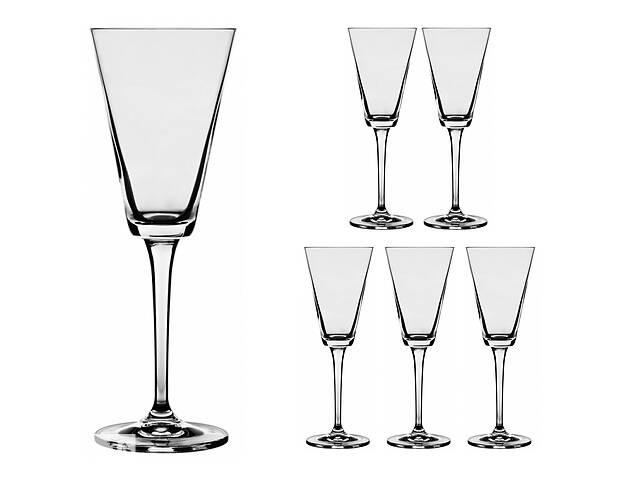 Набор бокалов для вина Lora Бесцветный H80-024 240ml
