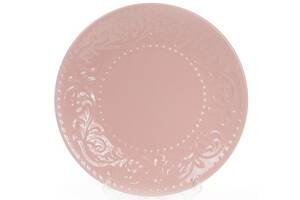 Набор Bona 6 десертных тарелок Leeds Ceramics диаметр 21.5см каменная керамика Розовые DP40080