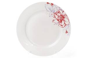 Набор Bona 6 фарфоровых десертных тарелок Цветы диаметр 19см DP40131
