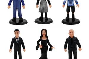 Набор фигурок Banpresto The Addams Family Wednesday Addams 9-10 см 6 шт Разноцветный