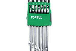 Набор ключей комбинированных TOPTUL 7-24мм 14 шт. на холдере GSAB1401