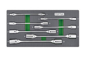 Набор ключей шарнирных в ложементе TOPTUL GEA0703 6-19 мм тип А 7ед