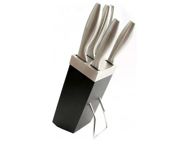 Набір кованих суцільнометалевих ножів LESSNER Grey 6 предметів