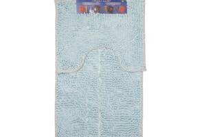 Набор ковриков для ванной комнаты Kornel 50х80/40х50 см 2 шт Светло-голубой