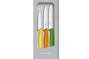 Набор кухонных овощных ножей Victorinox Swiss Classic Paring Set 3 шт Разноцветные (6.7116.31G)