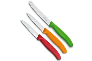 Набор кухонных овощных ножей Victorinox Swiss Classic Paring Set 3 шт Разноцветные (6.7116.32)