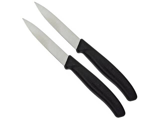 Набор кухонных овощных ножей Victorinox Swiss Classic Paring 8 см 2 шт Черные (6.7603.B)