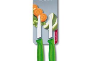 Набор кухонных овощных ножей Victorinox Swiss Classic Paring 8 см 2 шт Зеленые (6.7606.L114B)