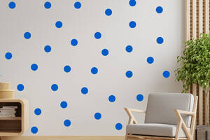 Набор наклеек на стену в детскую комнату 'Синие круги' Кавун 100х100 см