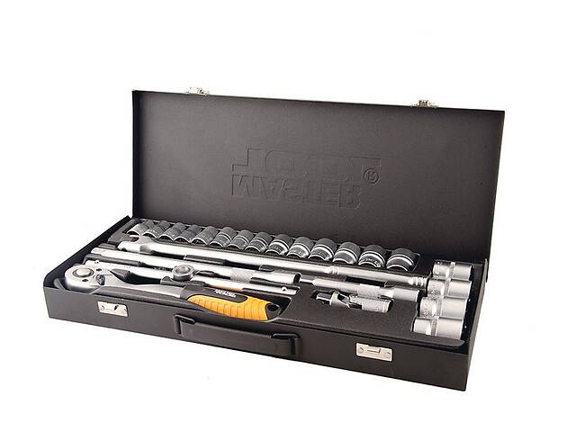 Набор насадок торцевых MASTERTOOL PROFI CrV 1/2' 10-32 мм 24 шт (78-4124)