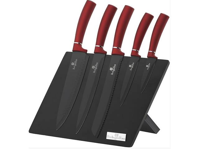 Набор ножей Berlinger Haus Metallic Line Burgundy Edition 6 пр (BH-2519)