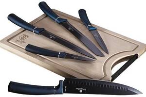 Набор ножей с доской Berlinger Haus Metallic Line Aquamarine Edition (BH-2553)