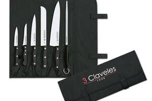 Набор ножей из 6-ти предметов 3 Claveles Uniblock (01704)