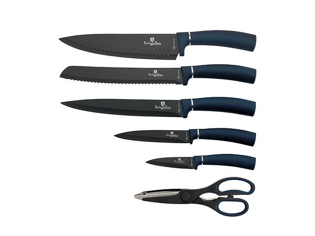 Набор ножей из 7 предметов Berlinger Haus Metallic Line Aquamarine Edition (BH-2581)