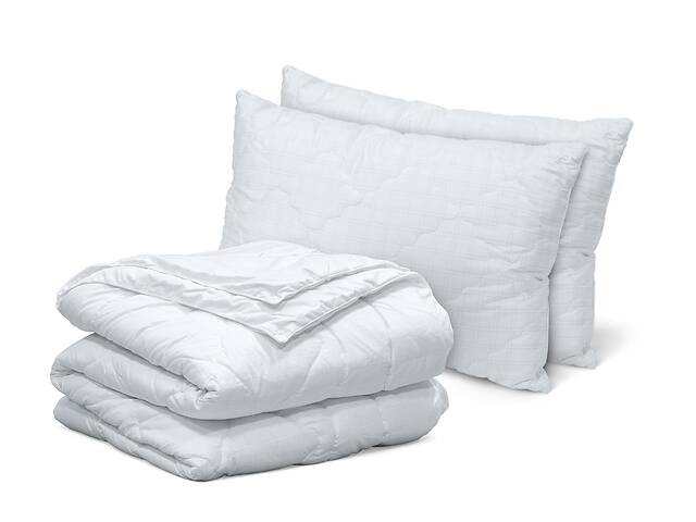 Набор одеяло 4 сезона и 2 классические подушки Dormeo Carbon 200х220 см Белый