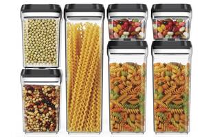 Набор пластиковых контейнеров для круп 7 контейнеров Food storage container HMD 212-8728657