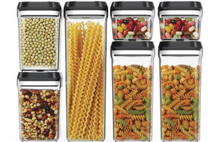 Набор пластиковых контейнеров для круп 7 контейнеров Food storage container HMD 212-8728657
