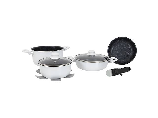 Набор посуды Gimex Cookware Set induction 7 предметов White (6977221)