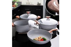 Набор посуды OMS 3105-Grey 7 предметов серый