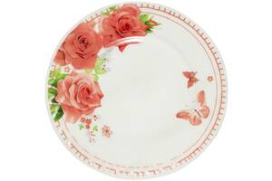 Набор S&T 6 обеденных тарелок Роза диаметр 22.5см эмаль DP40004