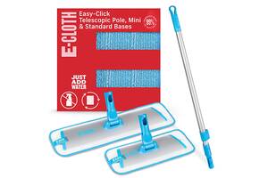 Набор швабра для мытья полов e-Cloth Easy-Click Telescopic Pole + Mini 743534