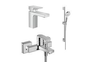 Набор смесителей для ванны Hansgrohe Vernis Shape 71561000+71450000+26533400 Хром (71561111)