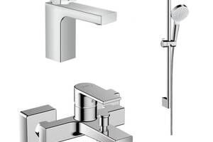 Набор смесителей для ванны Hansgrohe Vernis Shape 71561000+71450000+26533400 Хром (71561111)