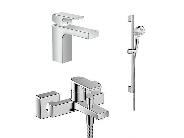 Набор смесителей для ванны Hansgrohe Vernis Shape 71561000+71450000+26533400 Хром (71561111)