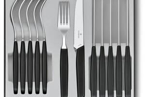 Набор столовых приборов Victorinox Swiss Modern Table Set 12 предметов Черный (6.9093.12W.12)