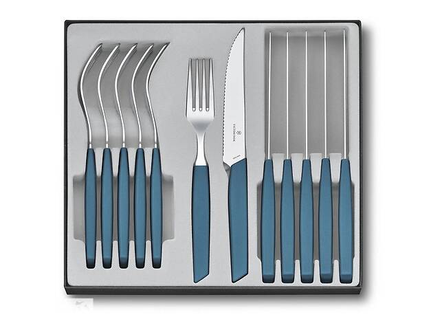 Набор столовых приборов Victorinox Swiss Modern Table Set 12 предметов Синий (6.9096.12W2.12)