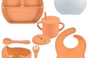 Набор силиконовой посуды 2Life Y25 7 предметов Оранжевый (v-11122)