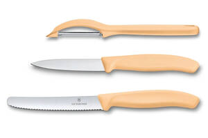 Набор Victorinox Swiss Classic Trend Colors Paring Knife Set with Universal Peeler Светло-оранжевый (6.7116.31L92)