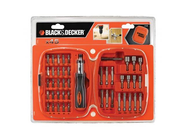 Набор инструментов BLACK&DECKER A7039-XJ 45 предметов (A7039)