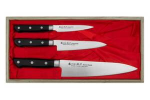 Набор из 3-х кухонных ножей в подарочной коробке Satake Satoru (HG8364)